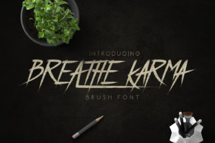 Breathe Karma: A Vintage Brush Font Built for Real Design Work
