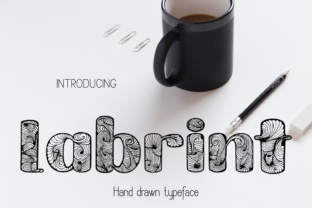 Labrint: A Decorative Floral Font for Thoughtful Design Work