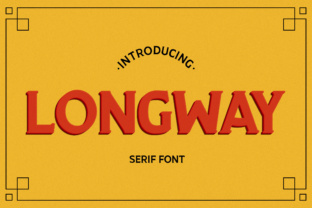 Longway: A Vintage Serif Font for Versatile Branding and Design