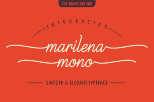 Marilena Mono: A Smooth, Elegant Monoline Font with Effortless Swashes