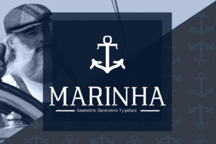 Marinha: A Nautical Geometric Typeface by Ângela Torres