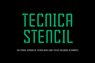 Mastering Typography with Precision: The Tecnica Stencil Family in Modern Design