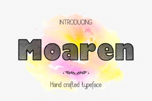 Moaren: A Hand-Crafted Decorative Font with Real Character