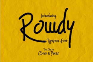 Rowdy: A Handwritten Marker Font That Brings Authenticity to Modern Design