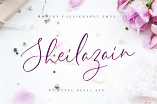 Sheilazain: A Modern Calligraphy Font with Romantic Flow
