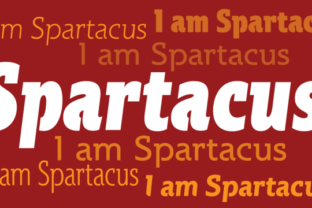 Spartacus Family: Modern Slab Serif with Trajan Soul