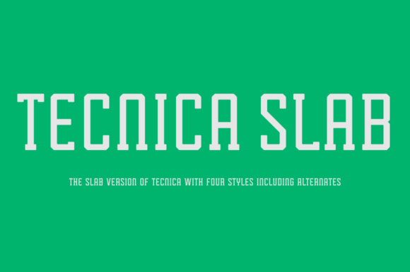 Tecnica Slab Family: A Modular Slab Serif for Headlines and Text Blocks