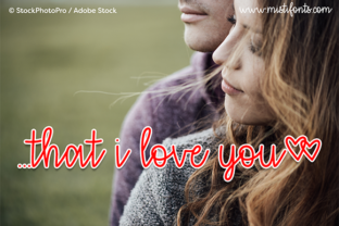 That I Love You: A Cursive Font That Adds Heartfelt Charm to Your Projects