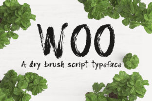 Woo: A Handwritten Dry Brush Font That Brings Grunge to Your Projects